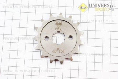 Зірка передня JH - 428H-15T. JWBP (Запчастини для мопеда Дельта / UM3389-V73)