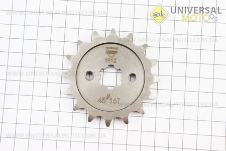 Зірка передня JH - 428H-16T. JWBP (Запчастини для мопеда Дельта / UM3389-V74)