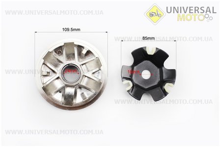 Вариатор передний комплект Honda LEAD90. VLAND (Скутер Honda Lead \ UM3390-V40)