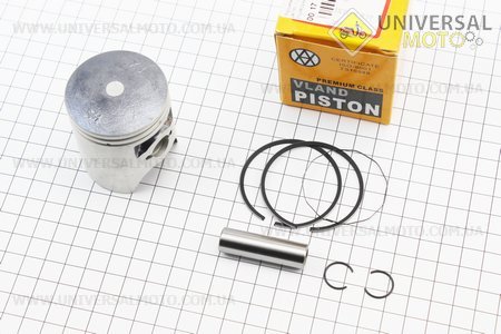 Поршень, кольца, палец комплект Honda LEAD90 48мм STD (палец 12мм). VLAND (Скутер Honda Lead \ UM3391-V25)