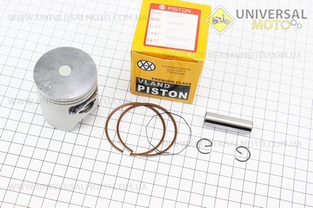 Поршень, кольца, палец комплект Honda LEAD90 48мм + 0,75 (палец 12мм). VLAND (Скутер Honda Lead \ UM3391-V28)