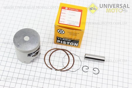 Поршень, кольца, палец комплект Honda LEAD90 48мм + 1,00 (палец 12мм). VLAND (Скутер Honda Lead \ UM3391-V29)