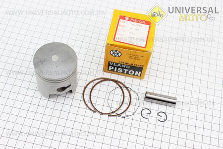 Поршневий комплект (поршень, кільця, палець) Suzuki AD100/110 52,5 мм +0,25 (палець 12 мм). VLAND (Запчастини до японського скутера / UM3392-V07)