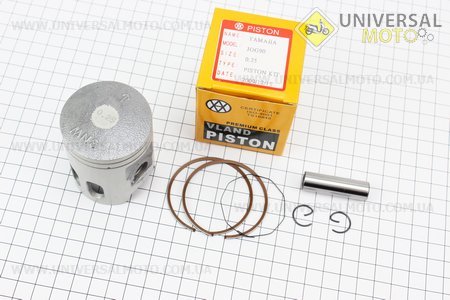 Поршневий комплект (поршень, кільця, палець) Yamaha AXIS-90 50мм +0,25 (палець 12мм). VLAND (Запчастини до японського скутера / UM3392-V11)