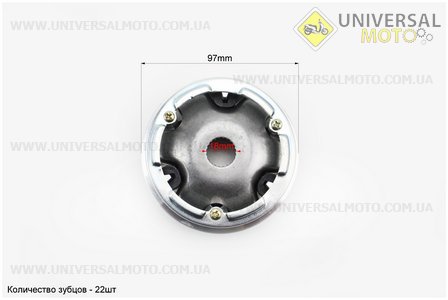 Варіатор передній комплект Suzuki AD 110. DONGXIN (Запчастини до японського скутера / UM3392-V49)