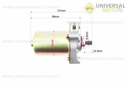 Стартер Honda LEAD90. JWBP (Скутер Honda Lead \ UM3393-V11)