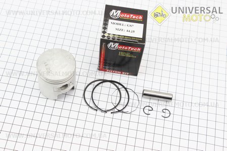 Поршневий комплект (поршень, кільця, палець) Honda TACT65 44мм +0,25 (палець 10мм) Тайвань. Mototech (Запчастини до японського скутера / UM3393-V64)
