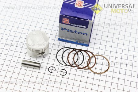 Поршень комплект Honda DIO AF62 37,8мм STD (палець 10мм) синя коробка. SEE (Запчастини до японского скутера / UM3394-V34)