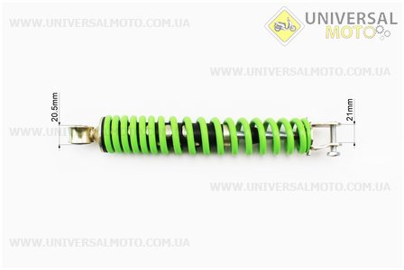 Амортизатор задній GY6 / Honda - 280мм * d43мм (втулка 10мм / вилка 8 мм), зелений. JWBP (Запчастини до японського скутера / UM3394-V51)