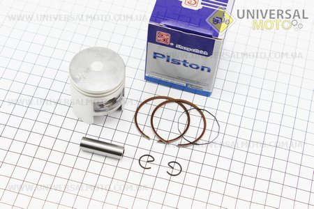 Поршневий комплект (поршень, кільця, палець) Honda TACT (SA50) 41мм STD (палець 10мм) синя коробка. SEE (Запчастини до японського скутера / UM3395-V07)