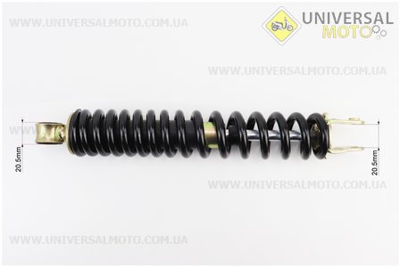 Амортизатор задній GY6 / Honda - 270мм * d43мм (втулка 10мм / вилка 8 мм), чорний. HAORUN (Запчастини до японського скутера / UM3395-V38)