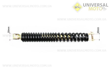 Амортизатор задній GY6 / Honda - 300мм * d41мм (втулка 10мм / вилка 8 мм), чорний. Китай (Запчастини до японського скутера / UM3395-V39)