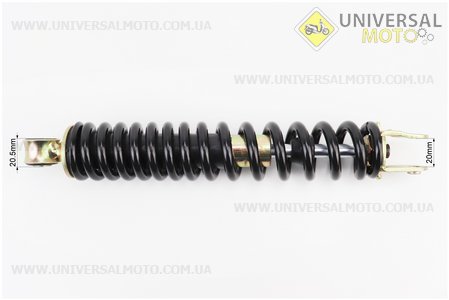 Амортизатор задній GY6 / Suzuki - 270мм * d43мм (втулка 10мм / вилка 8 мм), чорний. Китай (Запчастини до японського скутера / UM3396-V41)