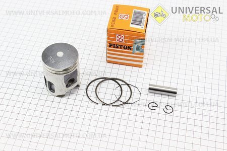 Поршневий комплект (поршень, кільця, палець) Yamaha AXIS-90 50мм +1,00 (палець 12мм) жовта коробка. SEE (Запчастини до японського скутера / UM3396-V86)