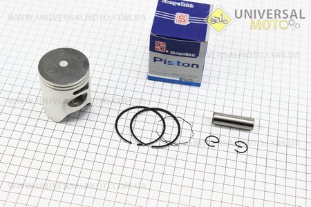 Поршневий комплект (поршень, кільця, палець) Honda LEAD100 51мм STD (палець 13мм) синя коробка. SEE (Запчастини до японського скутера / UM3398-V80)