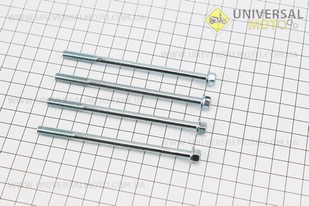 Болт M6x100 (DIO кріплення ЦПГ) комплект 4шт. Китай (Запчастини до японського скутера / UM3399-V62)
