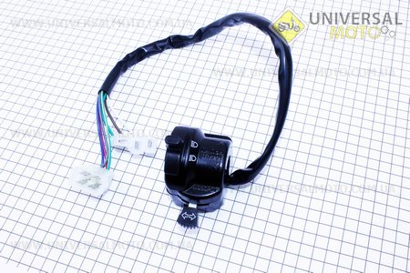 Перемикач керма лівий з проводами. Китай (Запчастини для мотоцикла Мінськ / UM3400-V64)