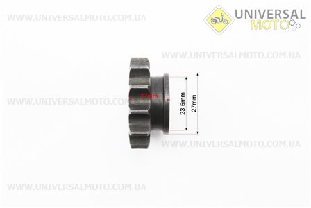 Зірка моторна 12T. Китай (Запчастини для мотоцикла Мінськ / UM3401-V15)