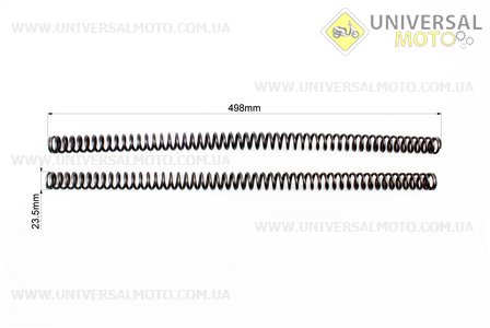 Пружина передней вилки комплект 2 штуки . Китай (Мотоцикл Минск / UM3401-V30)