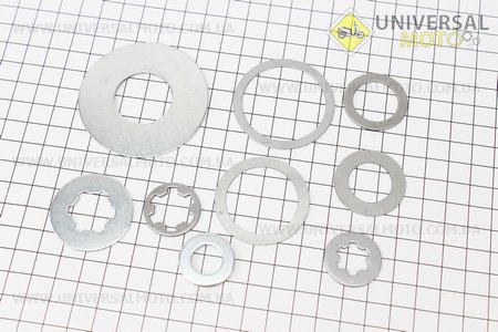 Шайби двигуна комплект 9шт. Китай (Запчастини для мотоцикла Мінськ / UM3401-V44)