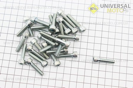 Болти двигуна комплект (М6х10мм, М6х25мм-24шт, М6х30мм-3шт, М6х40мм). Китай (Запчастини для мотоцикла Мінськ / UM3402-V60)