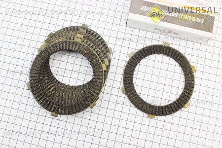 Диски зчеплення фрикційний комплект 5 штук (метал). SDTW (Запчастини для мотоцикла Мінськ / UM3402-V64)