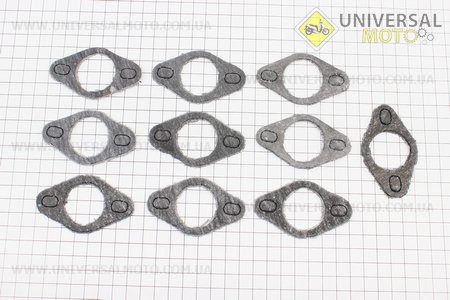 Прокладка карбюратора К65, К68, b-2 мм, (пароніт), комплект 10 штук. Украина (Запчастини для мотоцикла Мінськ / UM3402-V72)