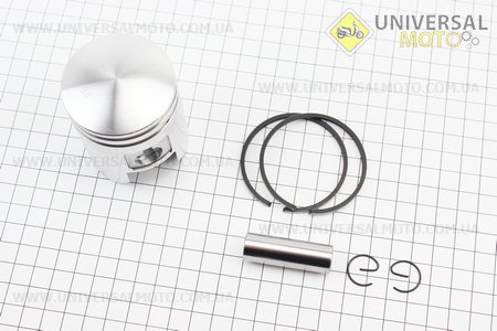 Поршневий комплект (поршень, кільця, палець) 52мм 00 STD. Китай (Запчастини для мотоцикла Мінськ / UM3402-V81)