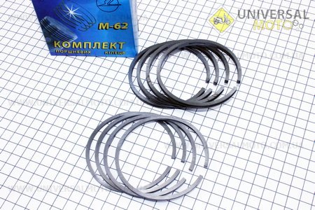 Кільця поршневі комплект 8шт К-650, МТ9, МТ10 h = 2,5 мм STD 78,00мм. Украина (Запчастини до МТ, УРАЛ, К-750 / UM3410-V41)