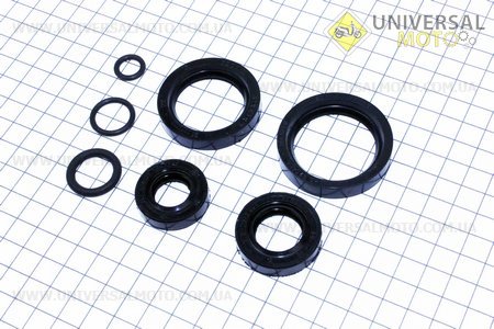 Сальники КПП комплект 7 штук МТ. Китай (Мотоцикл МТ, УРАЛ, К-750 / UM3410-V63)