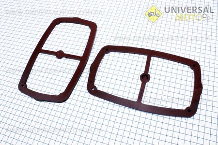 Прокладка кришки клапанів МТ, комплект 2шт (червона). Украина (Запчастини до МТ, УРАЛ, К-750 / UM3410-V92)