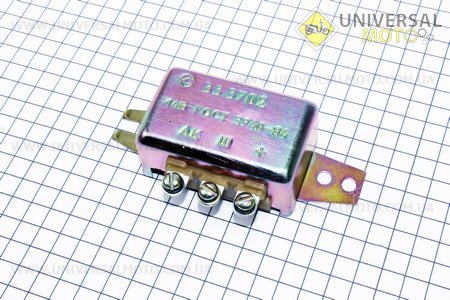 Реле регулятор напруги 33.3702 14V. СОВЕК (Запчастини до МТ, УРАЛ, К-750 / UM3410-V98)