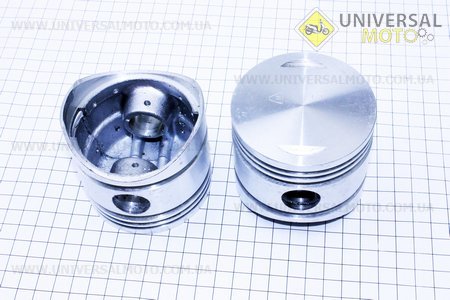 Поршень 2 штуки УРАЛ 3р.. Китай (Мотоцикл МТ, УРАЛ, К-750 / UM3411-V68)