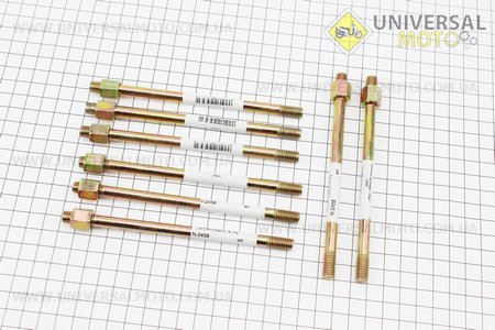 Шпилька циліндру L = 140мм комплект 8шт УРАЛ. Китай (Запчастини до МТ, УРАЛ, К-750 / UM3411-V83)
