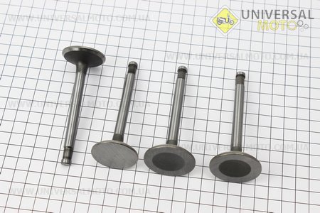 Клапан впускний, випускний комплект 4шт УРАЛ. Китай (Запчастини до МТ, УРАЛ, К-750 / UM3412-V01)