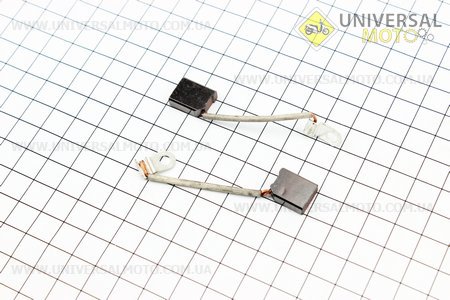 Щетки генератора 6V комплект 2 штуки УРАЛ. Китай (Мотоцикл МТ, УРАЛ, К-750 / UM3412-V26)