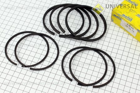 Кільця поршневі комплект 8шт К-650, МТ9, МТ10 h = 2,5 мм 3р. 78,75мм,. MOTUS (Запчастини до МТ, УРАЛ, К-750 / UM3412-V59)