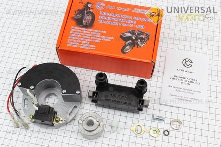 БСЗ / безконтактна система запалювання 135.3734 з новою котушкою 135.3705М 12V. СОВЕК (Запчастини до МТ, УРАЛ, К-750 / UM3412-V70)