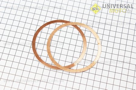 Прокладка головки циліндра МТ, b-0,5мм, комплект 2шт, (мідь, якісна). Украина (Запчастини до МТ, УРАЛ, К-750 / UM3413-V38)