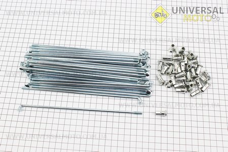Спиця L = 205мм, Ø = 4,5 мм, УРАЛ комплект 36шт. Китай (Запчастини до МТ, УРАЛ, К-750 / UM3413-V85)