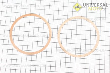 Прокладка головки циліндра МТ, b-0,6мм, комплект 2 штуки, (мідь, якісна). Украина (Запчастини до МТ, УРАЛ, К-750 / UM3414-V57)