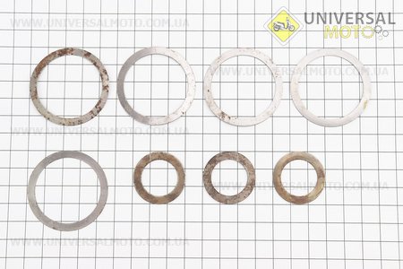 Шайби регулювальні моста комплект 8шт. Украина (Запчастини до МТ, УРАЛ, К-750 / UM3414-V81)