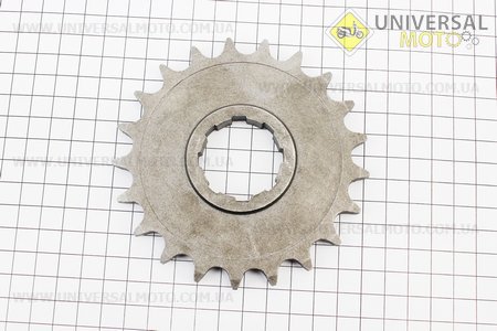 Зірка передня 520-21T. Китай (Запчастини  на мотоцикл ІЖ / UM3420-V25)