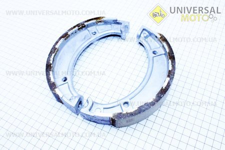 Гальмівні колодки задні комплект 2шт (накладки сірі, залиті в колодку). Китай (Запчастини  на мотоцикл ІЖ / UM3421-V25)