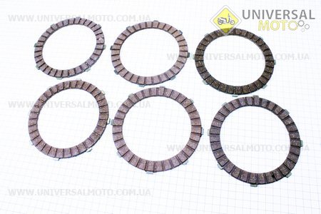 Диски сцепления фрикционный 4,0мм на блистере к-кт 6шт
