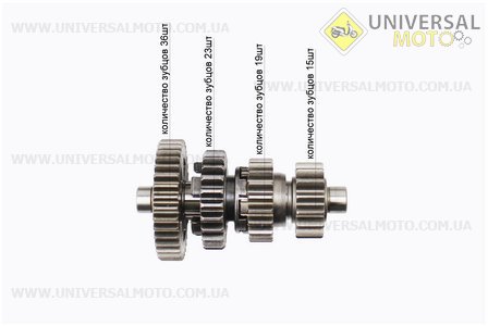 Коробка передач (три валу з шестернями) Юпітер. Китай (Запчастини  на мотоцикл ІЖ / UM3421-V51)