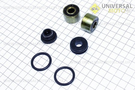 Ремонтний комплект амортизатора з сайленблоком (10x26x20), 6 деталей. Китай (Запчастини  на мотоцикл ІЖ / UM3421-V58)