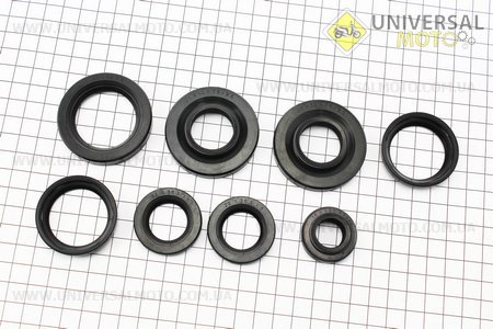 Сальники комплект 8 штук Планета. Китай (Мотоцикл ИЖ / UM3422-V00)