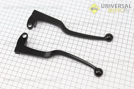Важіль гальма, зчеплення комплект 2шт (чорні). Китай (Запчастини  на мотоцикл ІЖ / UM3422-V17)