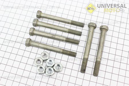 Болты крепления двигателя комплект 6 штук . Китай (Мотоцикл ИЖ / UM3422-V40)